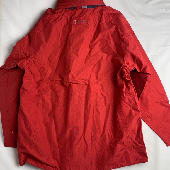 New Tribord Decathlon Rain Jacket Men Red Polyamide Full Zip XL - Picture 2 of 10
